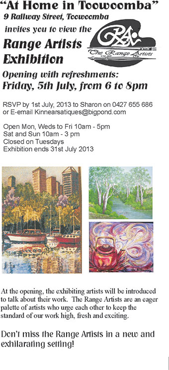 Range Artists Exhibition – Arts Council Toowoomba